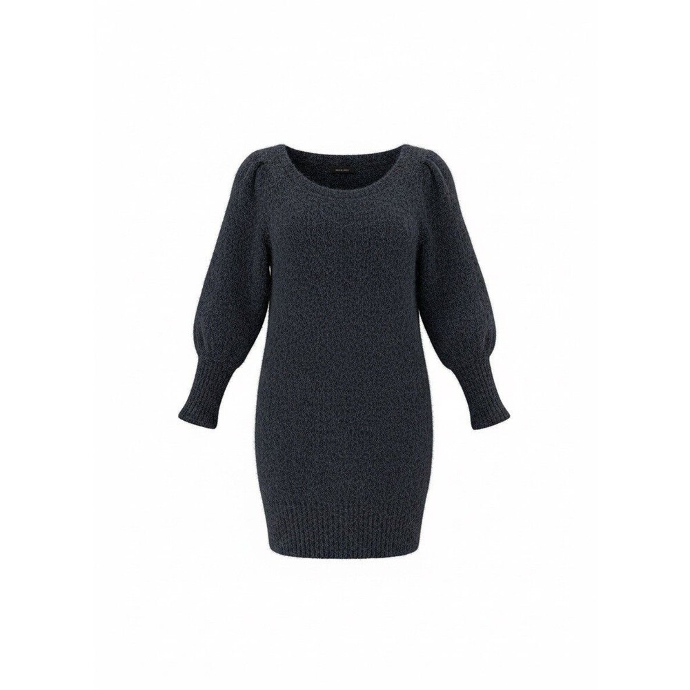 Wet Seal Y2K Grey Mohair Sweater XL Mall Goth Coquette Fuzzy Wool Blend